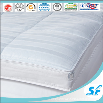 Exportação para a América Goose Branco Down pluma Firm Duvet Gusset Colchão Topper